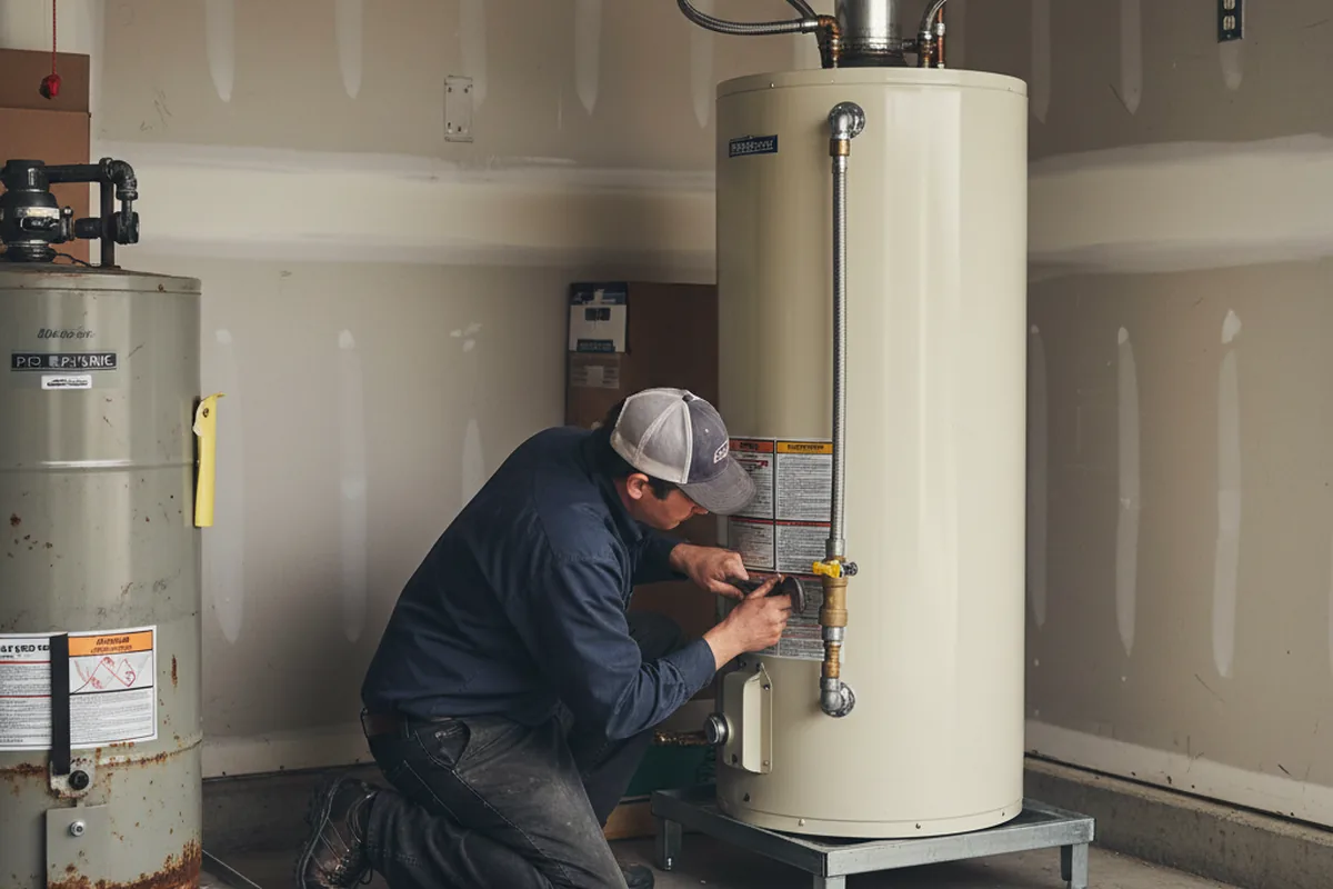 Water heater and shutoff valve replacement in Pottersville